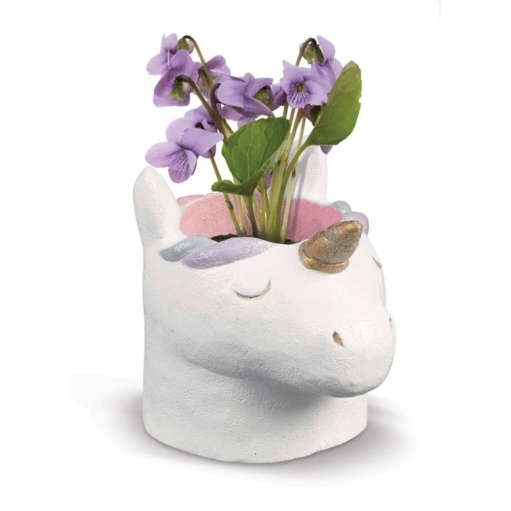 Grasslands Road Unicorn Planter White Pastel Rainbow Home Dorm Decor
